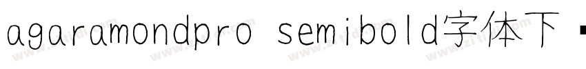 agaramondpro semibold字体下载字体转换